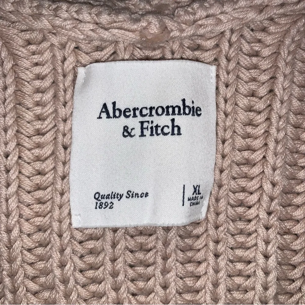 Abercrombie & Fitch Sweater Cardigan with Pockets Khaki/ Brown Size XL - Picture 4 of 9